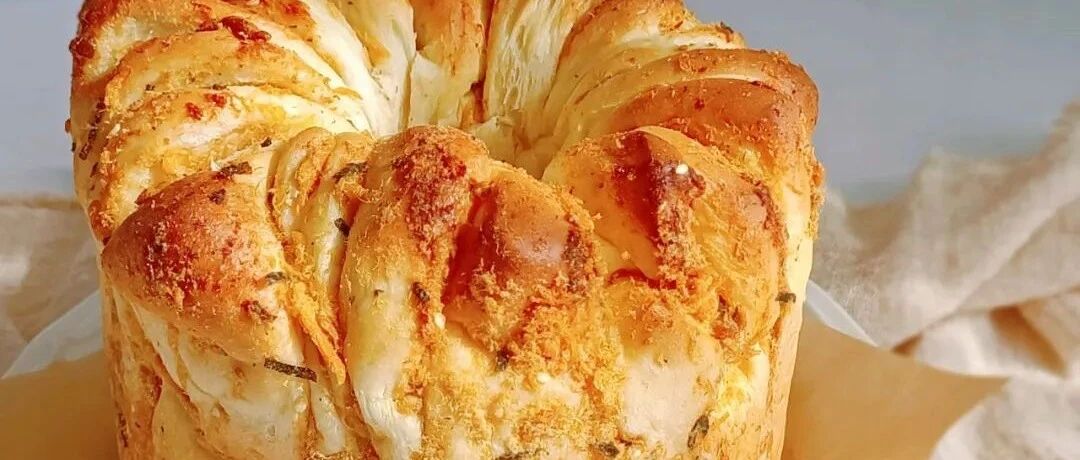 一次发酵，无需整形，海苔肉松手撕面包