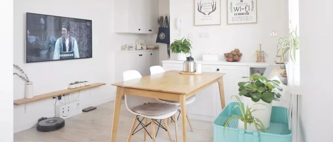 75平的北欧风小户型，清新的配色太好看了，老婆一直说喜欢