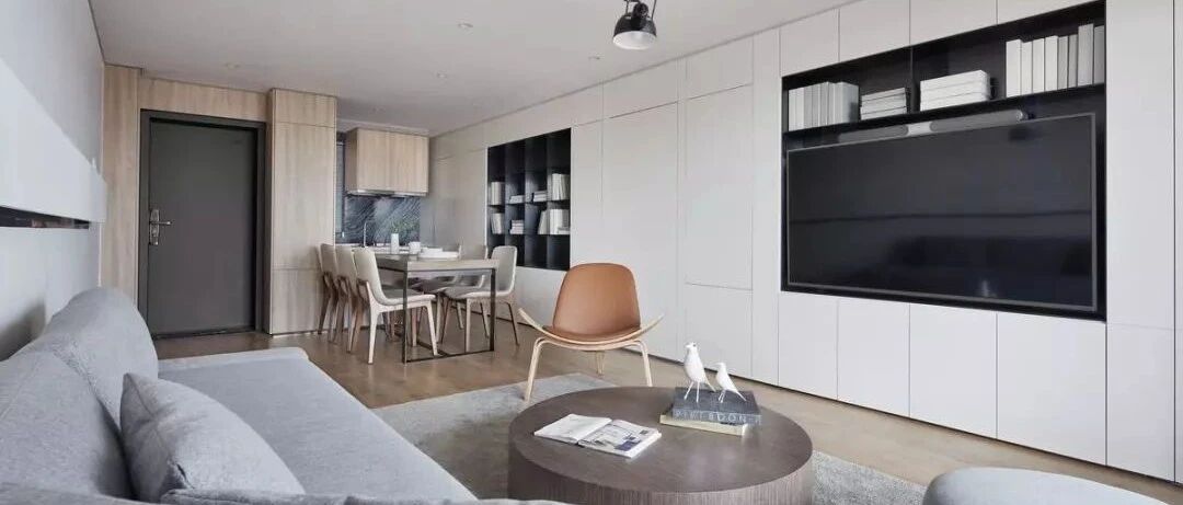 72平的现代风小户型，电视背景墙做得太好了，真羡慕呀