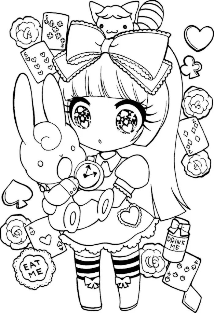 ps sai转手绘教程:【黑白线稿】动漫人物线稿-sai绘画ps转手绘-平面