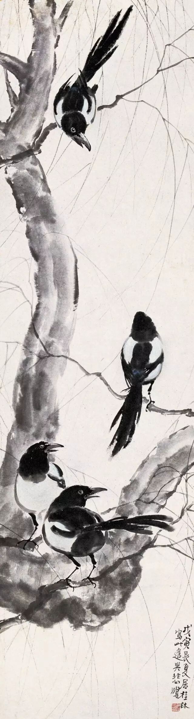 徐悲鸿禽鸟动物欣赏