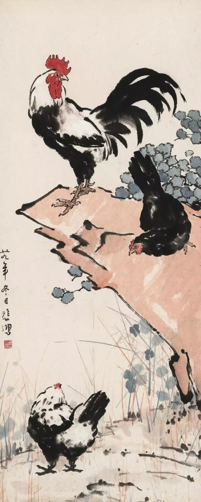 徐悲鸿禽鸟动物欣赏