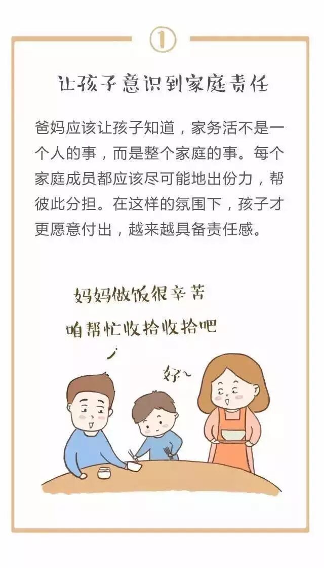转变观念,让孩子做些小小家务活,不如就从今天开始吧!