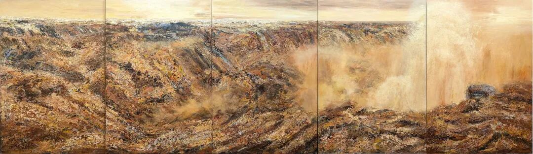 【展览】天下黄河——中国百名油画家主题作品(图9)