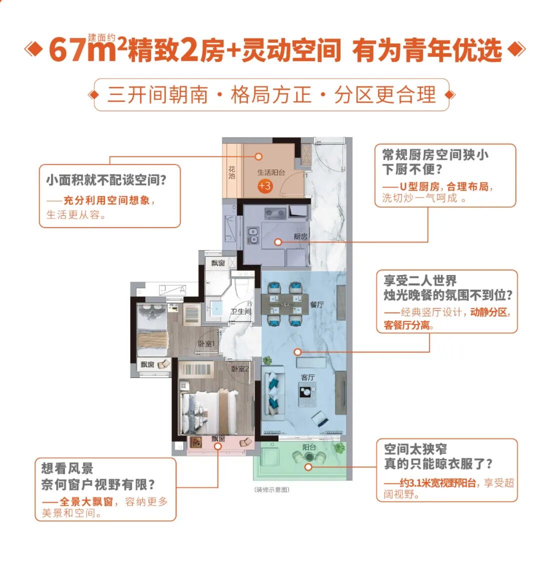增城港龙皇朝龙湾壹号67-115㎡二-五房