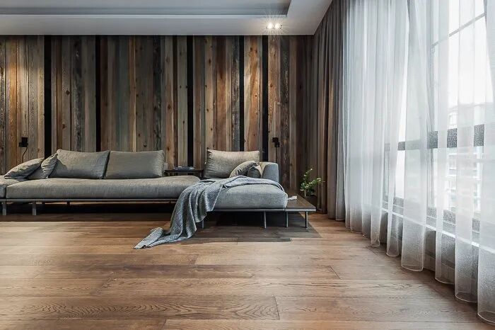 木地板上墙！太好看了！