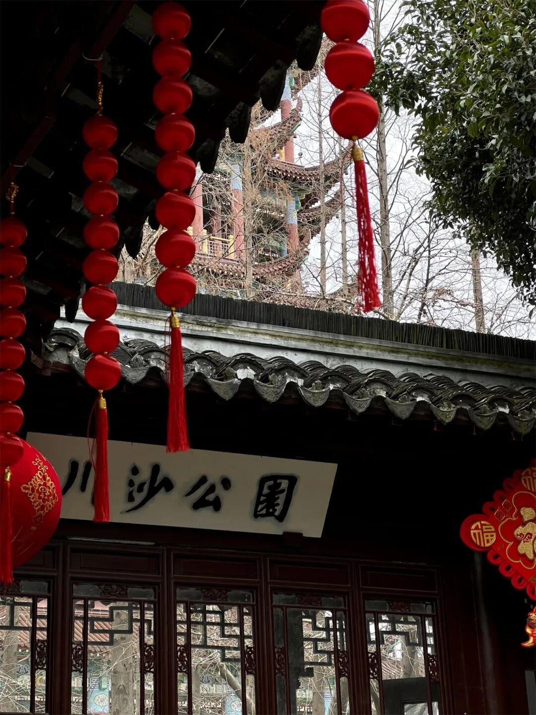 西园以江南传统的造园手法,通过绿化造景和叠山理水,利用廊,榭,墙和