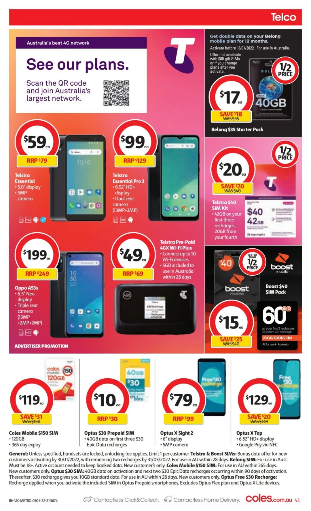 1月5日-11日！Coles最新特卖商品目录出炉！罐头、饺子等在列（组图） - 42