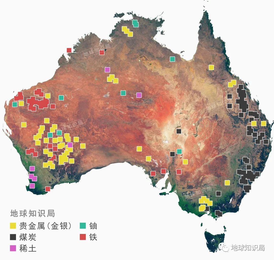 澳大利亚铀矿分布图图片