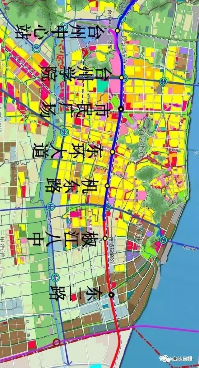 台州市域铁路s2线一期规划线路变长站点增加