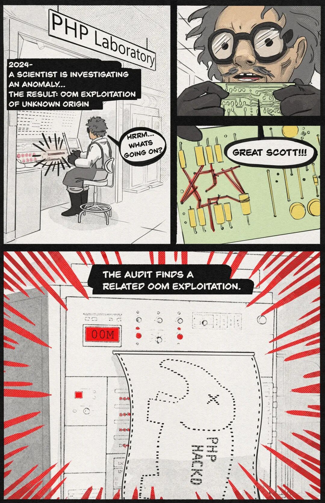 Comic page 3: The audit.