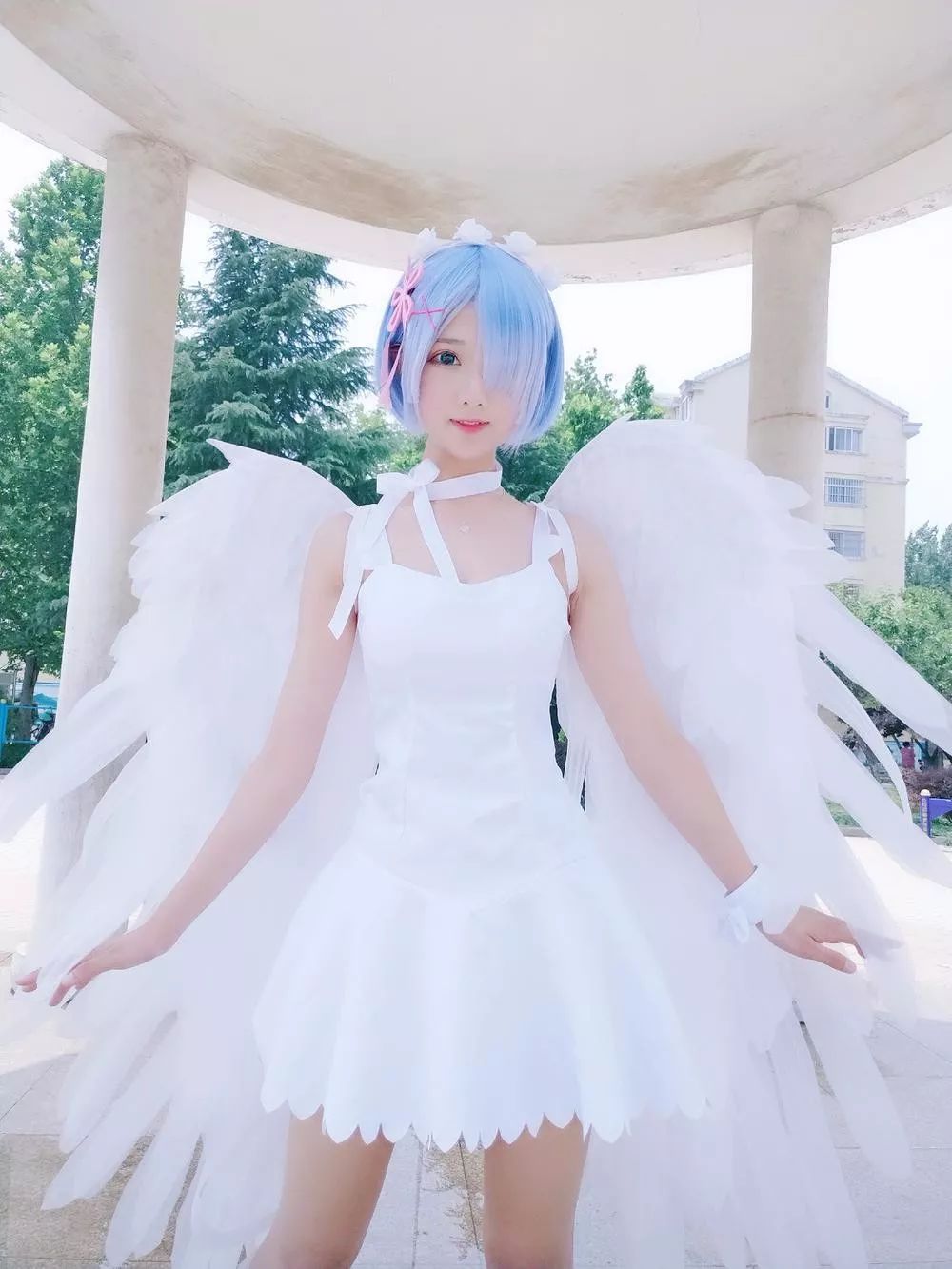 天使cosplay 雪白翅膀天使 有没有惊艳到你 女生cos 微信公众号文章阅读 Wemp