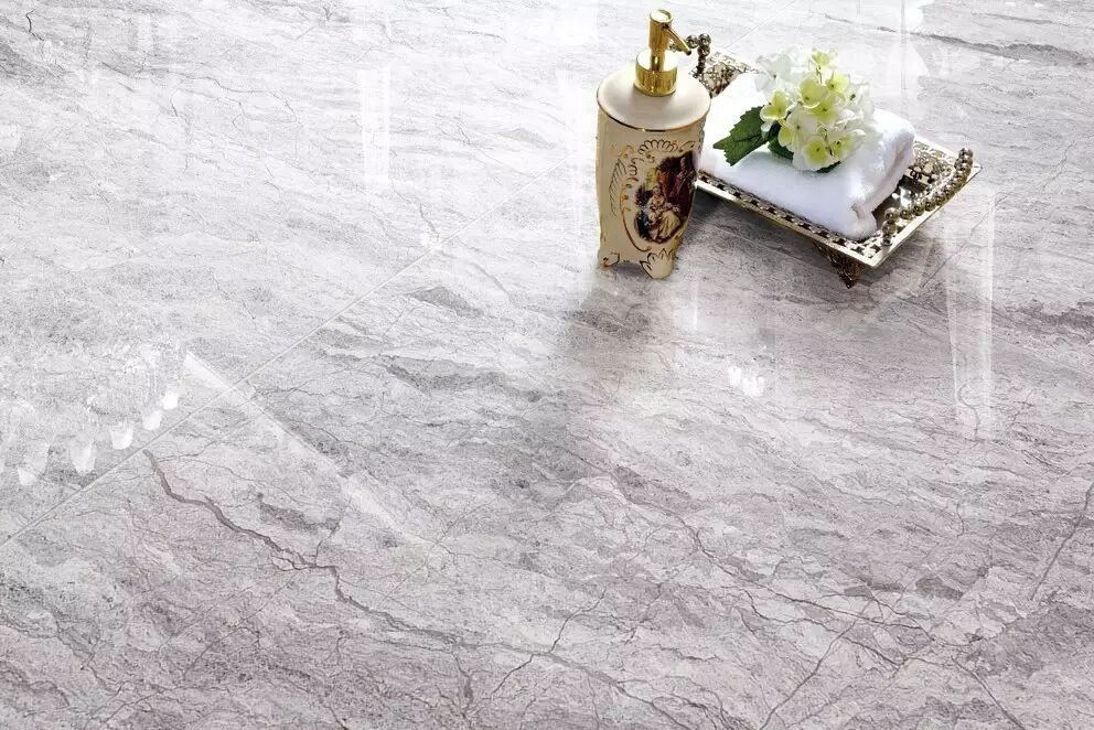 金科新品"大理石瓷砖"卡索灰900*900大规格瓷砖特写图