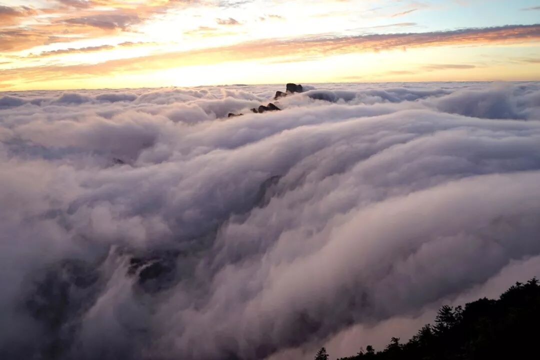 洛阳白云山：云在山间飘，水在空中挂