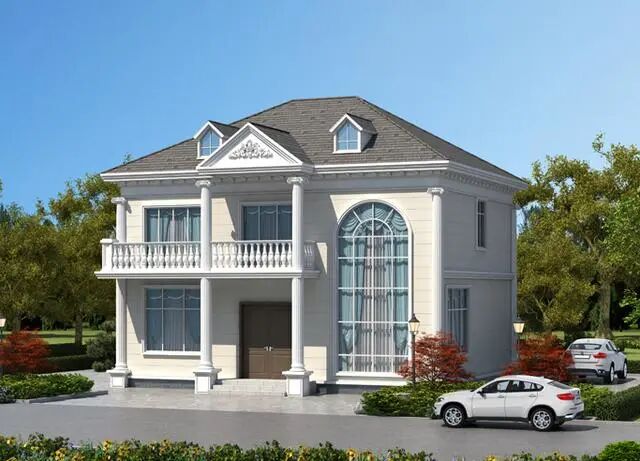 别墅一盖，人人都爱！5款二层别墅带堂屋，甩邻居几条街