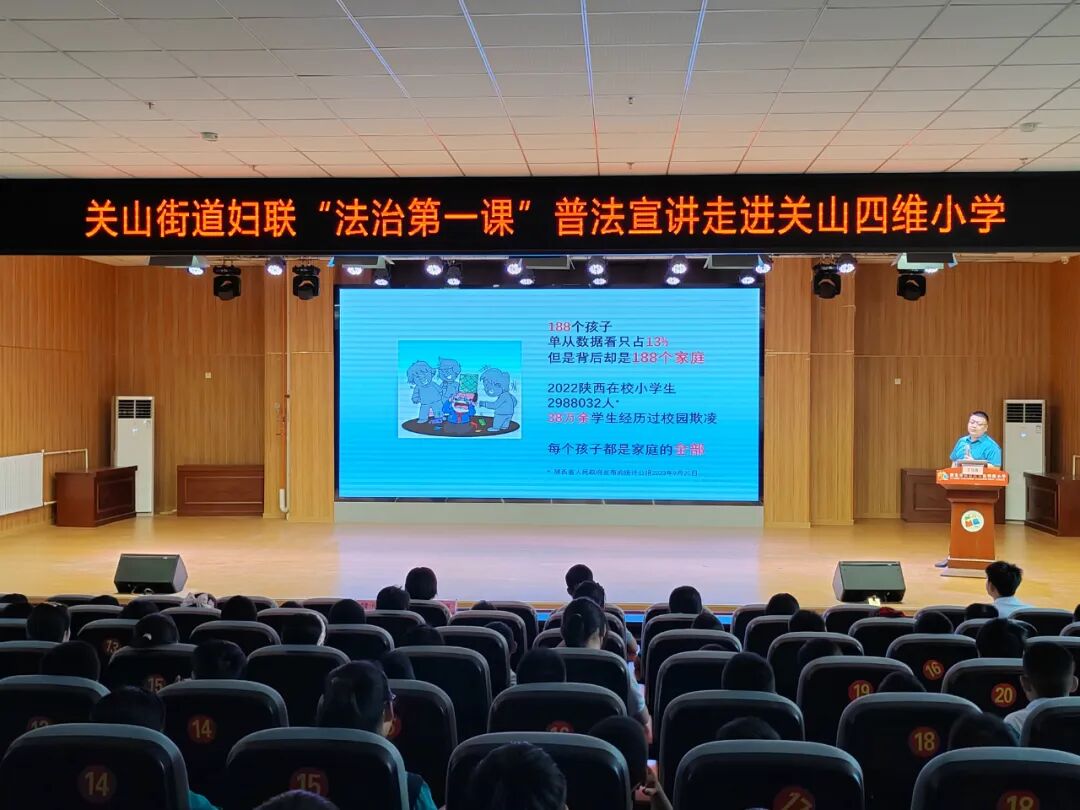 校园防欺凌专题讲座在关山四维小学开讲