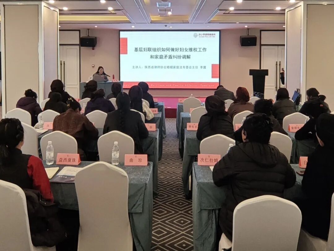 李露律师为西藏墨竹工卡县妇联干部开展法律专题培训