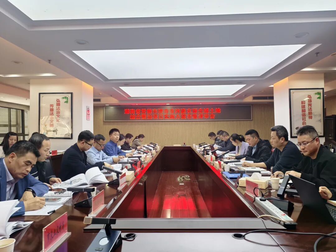 常德第一批全域土地综合整治项目实施方案通过市级评审