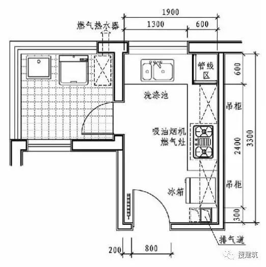 廚房的各種布置形式—— 精細化設計 家居 第20張