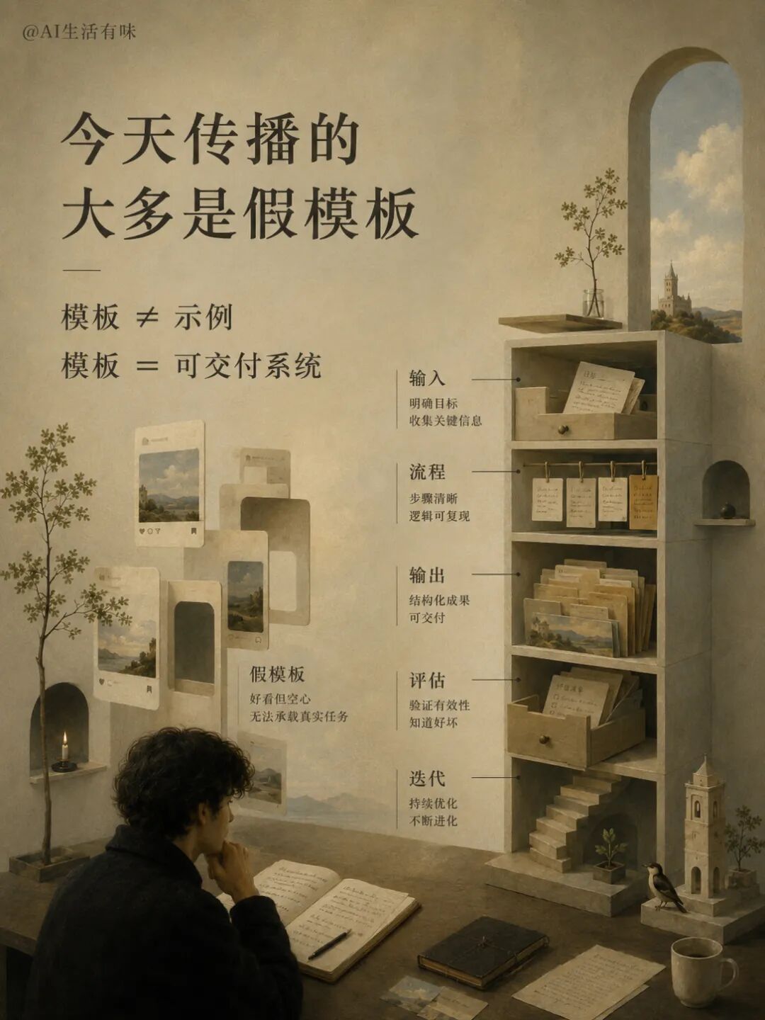 AI时代：最大的机会不是模型，而是模板