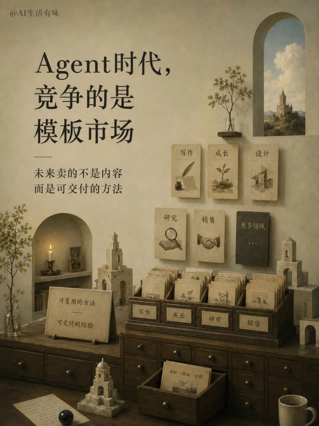 AI时代：最大的机会不是模型，而是模板