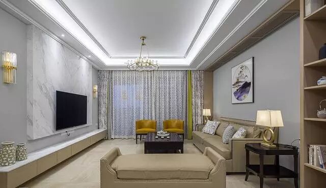 130㎡的新中式案例，全屋定制的效果就是赞