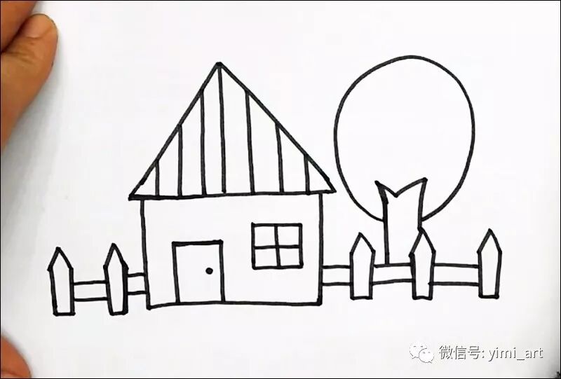 芈老师儿童画视频丨漂亮的房子