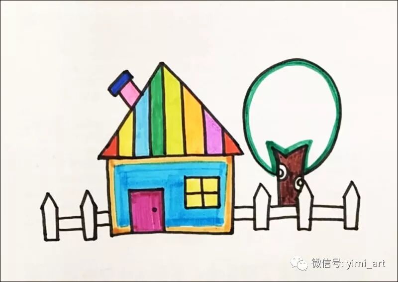 芈老师儿童画视频丨漂亮的房子