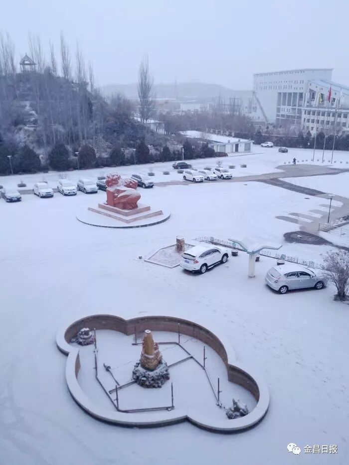 北风那个吹，雪花那个飘，2018年金昌的第一场雪如期而至
