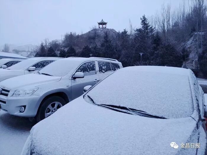 北风那个吹，雪花那个飘，2018年金昌的第一场雪如期而至