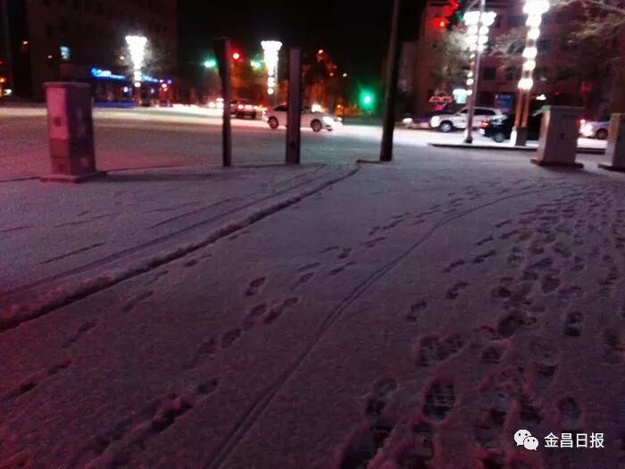 北风那个吹，雪花那个飘，2018年金昌的第一场雪如期而至