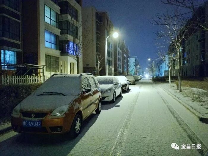 北风那个吹，雪花那个飘，2018年金昌的第一场雪如期而至
