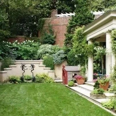 打造一个新古典主义风格庭院，让院子浪漫起来。