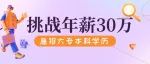 急招大专本科学历，挑战30万年薪！！！