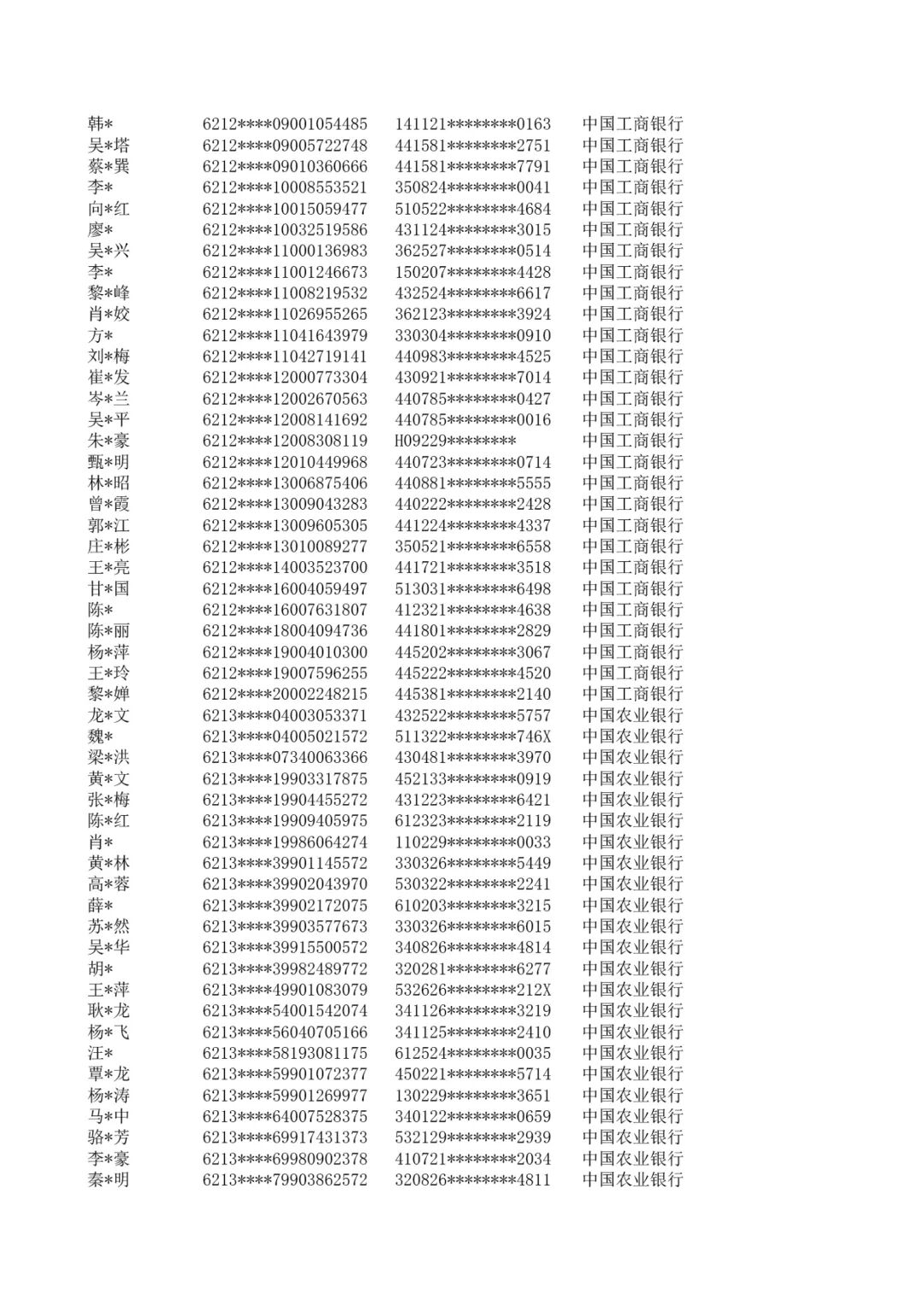 施行。附件：涉案银行账户名单泸县公安局 2023年11月1日涉案银行账户名单