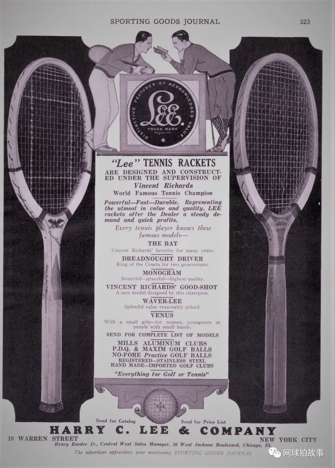 harry c lee tennis racket