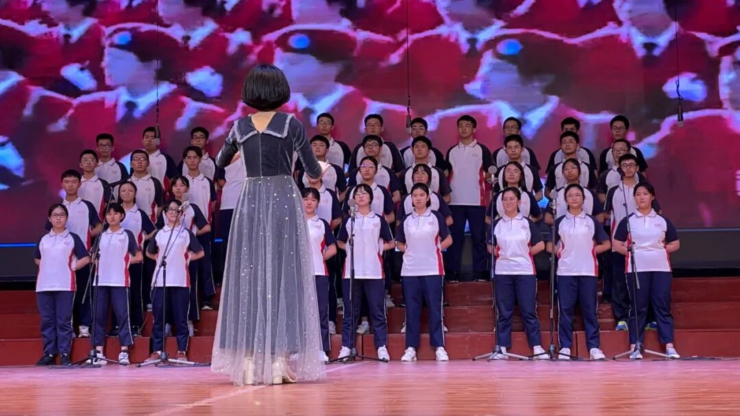 唱红歌颂党恩为建党100周年献礼仙游县私立第一中学举办歌咏比赛