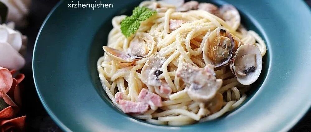 这款小清新的低脂海鲜意面，随便煮煮就很好吃啦~