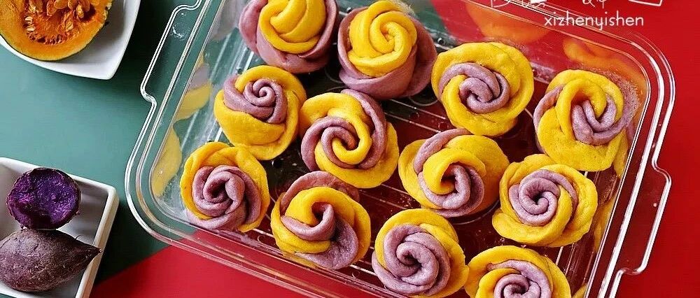 这双色玫瑰花可以吃呦，用来哄挑食娃儿最合适了~