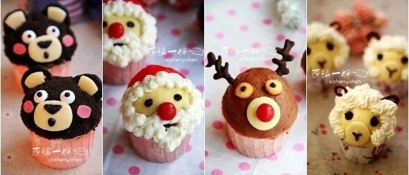 简单几步让圣诞小蛋糕颜值倍增，萌化你的少女心~