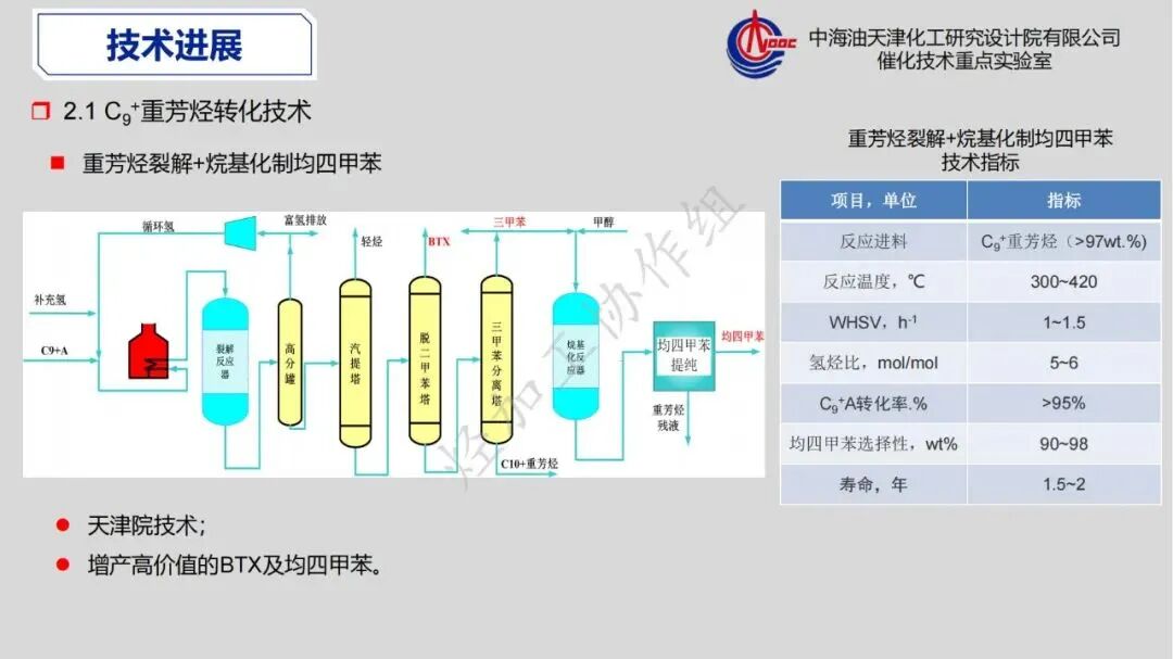 重芳烃馏分高值化利用发展策略的图16