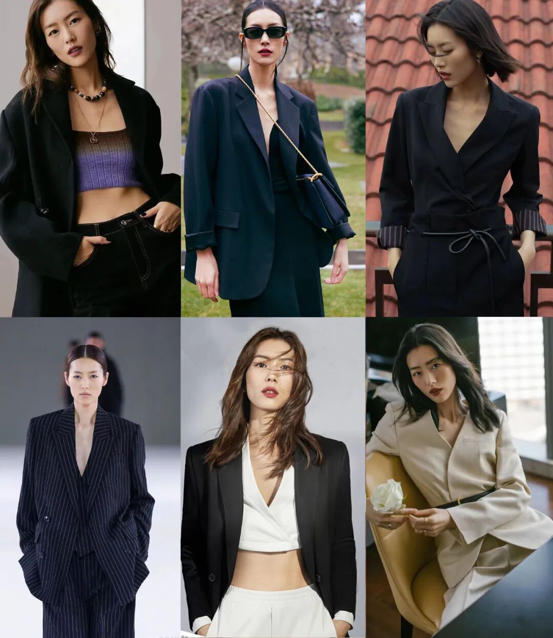 女明星早春西装穿搭,刘雯杨幂真的顶!