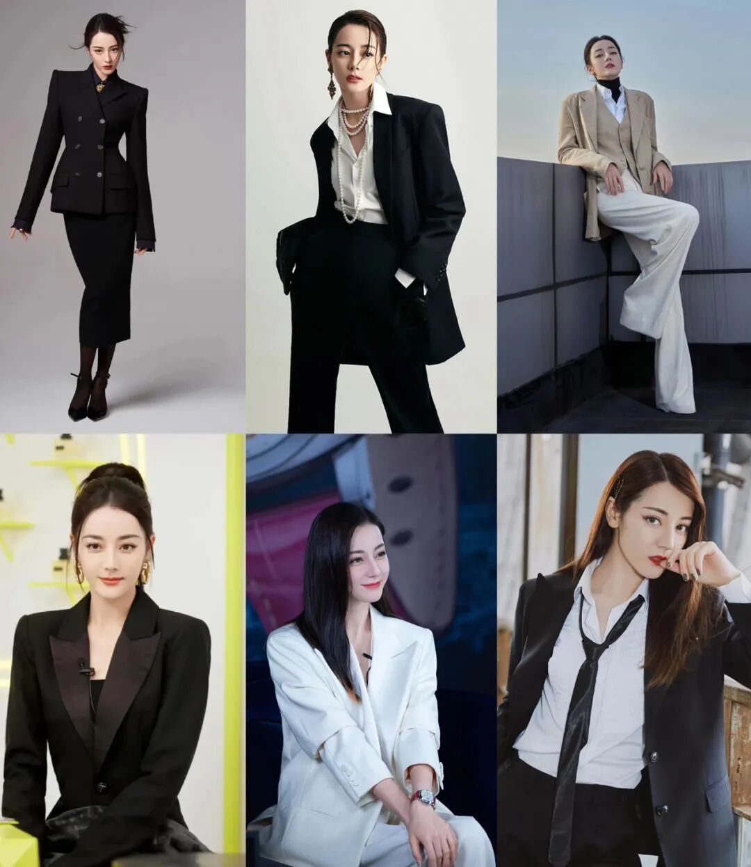 女明星早春西装穿搭,刘雯杨幂真的顶!