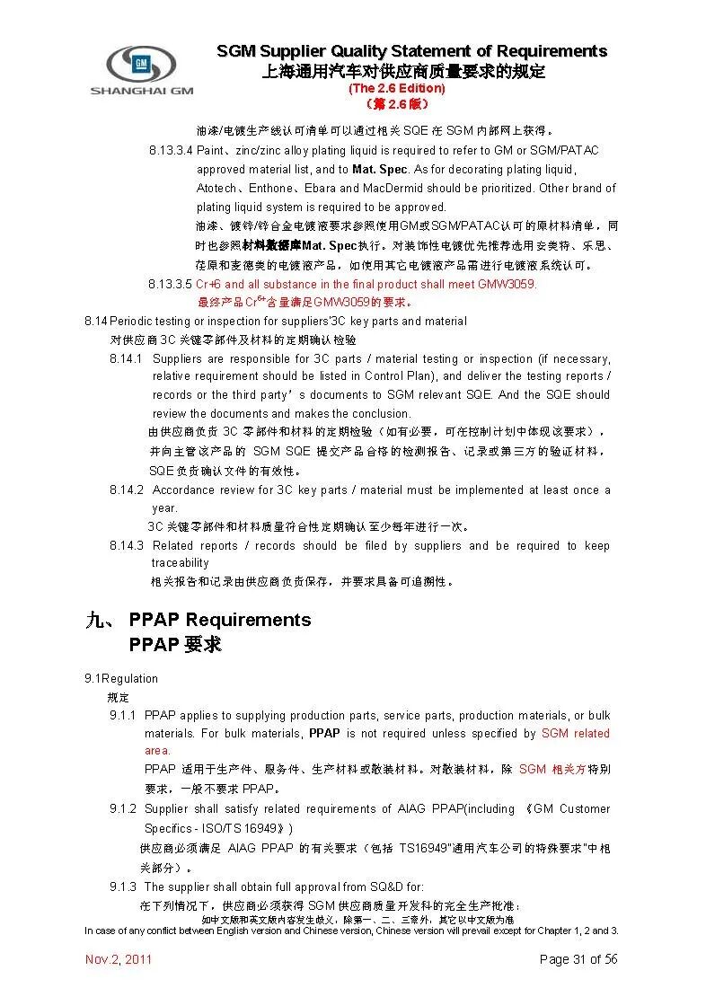 【报告3321】上汽通用对供应商质量要求（52页可下载）的图32