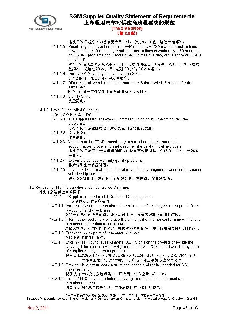 【报告3321】上汽通用对供应商质量要求（52页可下载）的图44