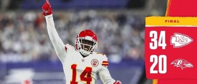 马霍姆斯天神下凡 美联焦点战酋长客场34-20轻取乌鸦