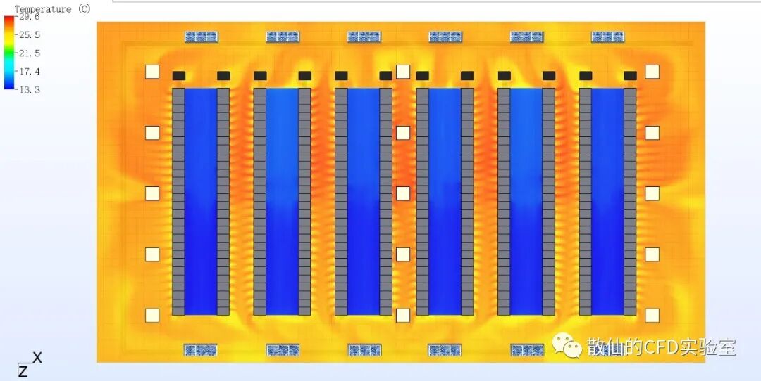 利用CFD技术对数据中心机房进行模拟的图6