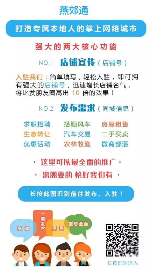 便民丨燕郊便民信息:招聘、二手、房产、汽车交易都在这里!