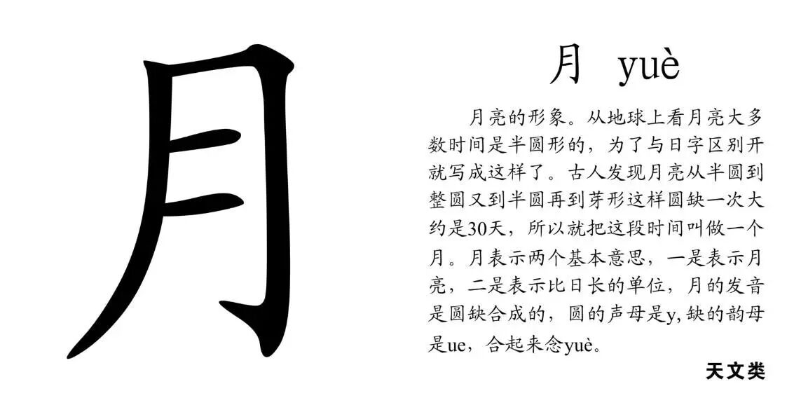 每日一字 ·月