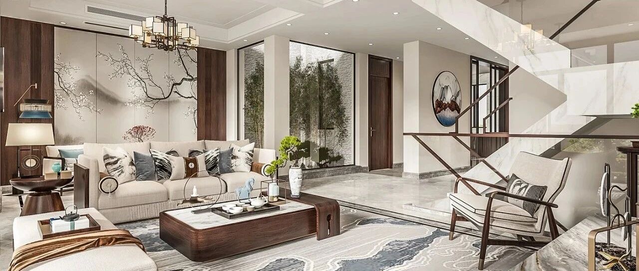 缪斯新作 | 400㎡新中式豪宅，山水墨韵钟灵毓秀！